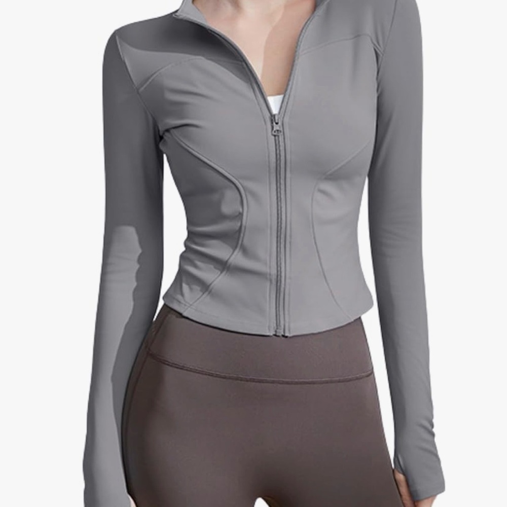 Women's Gray Workout Jacket